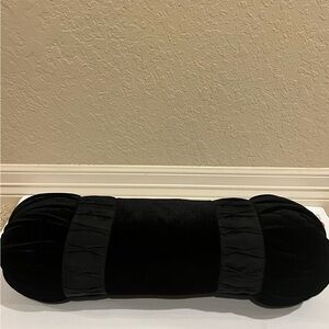 Black Velvet Bolster Pillow